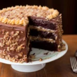 german chocolate cake origin with coconut pecan frosting