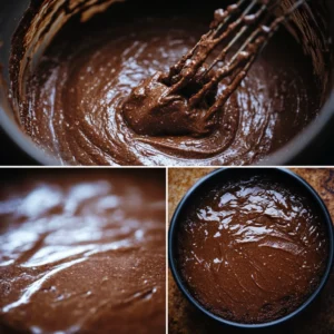Preparing 3-ingredient protein chocolate cake batter