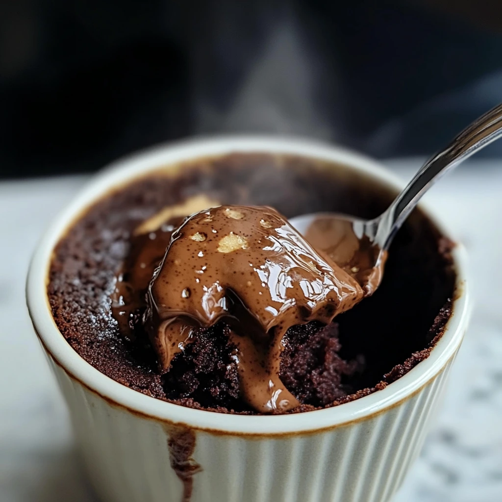 Protein mug cake made with 3 ingredients