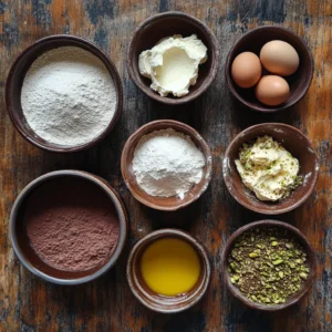 Ingredients for Dubai Chocolate Cake
