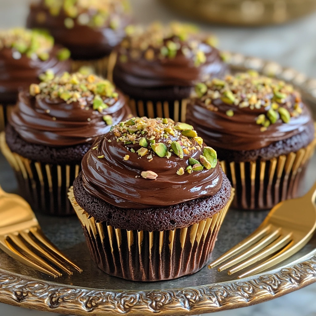 Mini and sheet pan Dubai Chocolate Cakes
